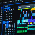 A video timeline showcasing the art of video editing, highlighting the expertise of Doleep Studios in crafting captivating content for UAE businesses.