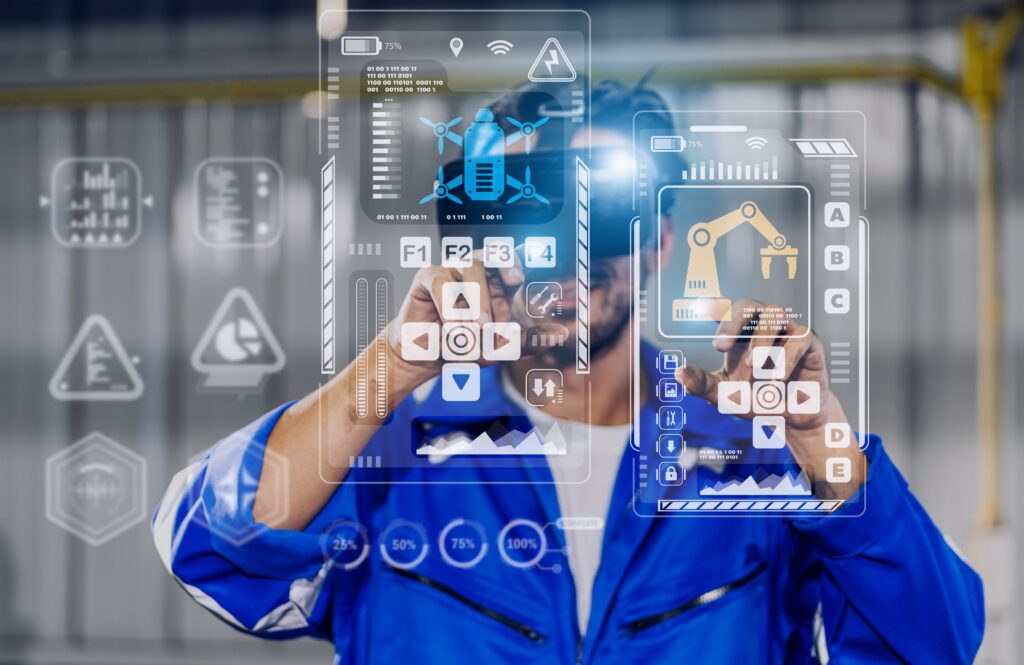 Professional engineer technician worker in an industrial setting emphasizing safety precautions in a safety moment video
