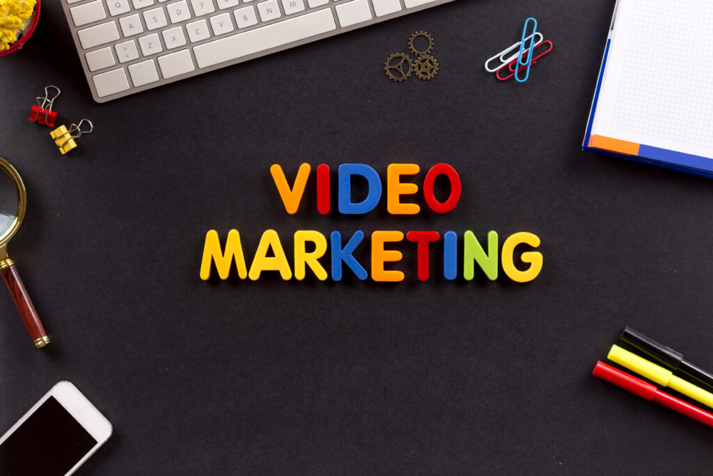 mage of the text "Video Marketing" written in bold, representing the importance of a solid video marketing strategy.